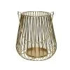 MARELIDA Kerzenhalter Windlicht Laterne Mit Glaseinsatz H: 26cm In Gold