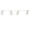 MARELIDA LED Deko Lichterkette Rentiere Timer L: 1,35m In Transparent