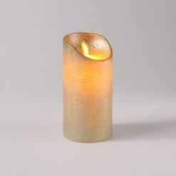 MARELIDA LED Kerze Aus Echtwachs 15cm In Gold