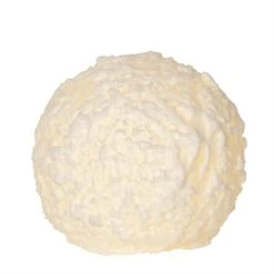 MARELIDA LED Kerze Schneeball Echtwachs Flackernd D: 10cm In Weiß