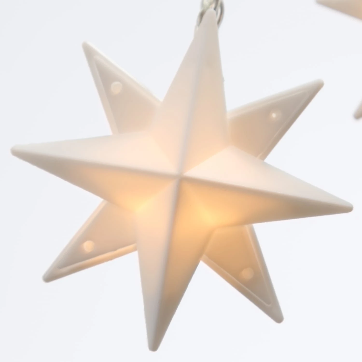 MARELIDA LED Licherkette Sterne 20 Leuchtende Sterne In Weiß – Bild 6