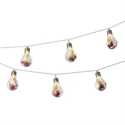 MARELIDA LED Lichterkette Glühbirnen Mit Trockenblumen Für Außen L: 1,8m