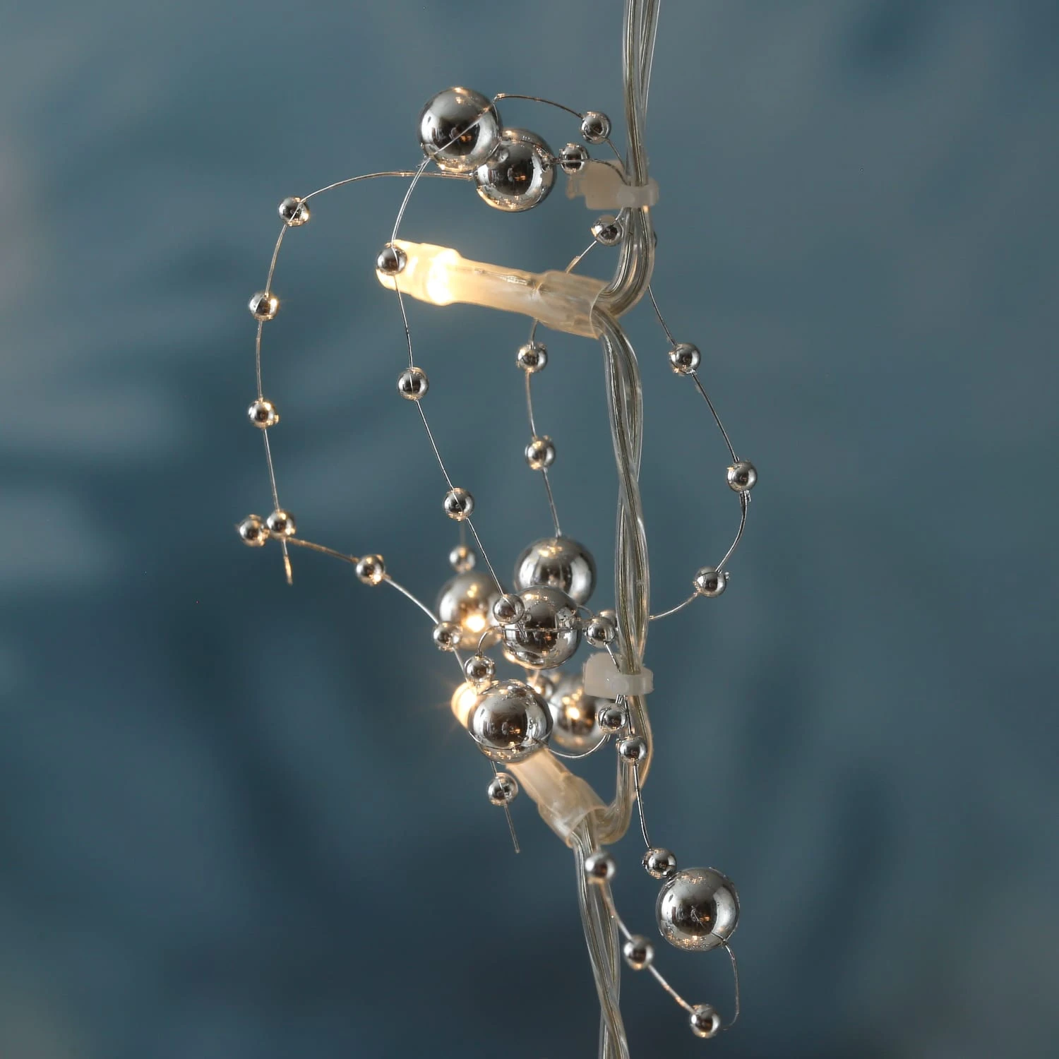 MARELIDA LED Lichterkette Perlen Beleuchtet Batteriebetrieb L: 95cm In Silber – Bild 4