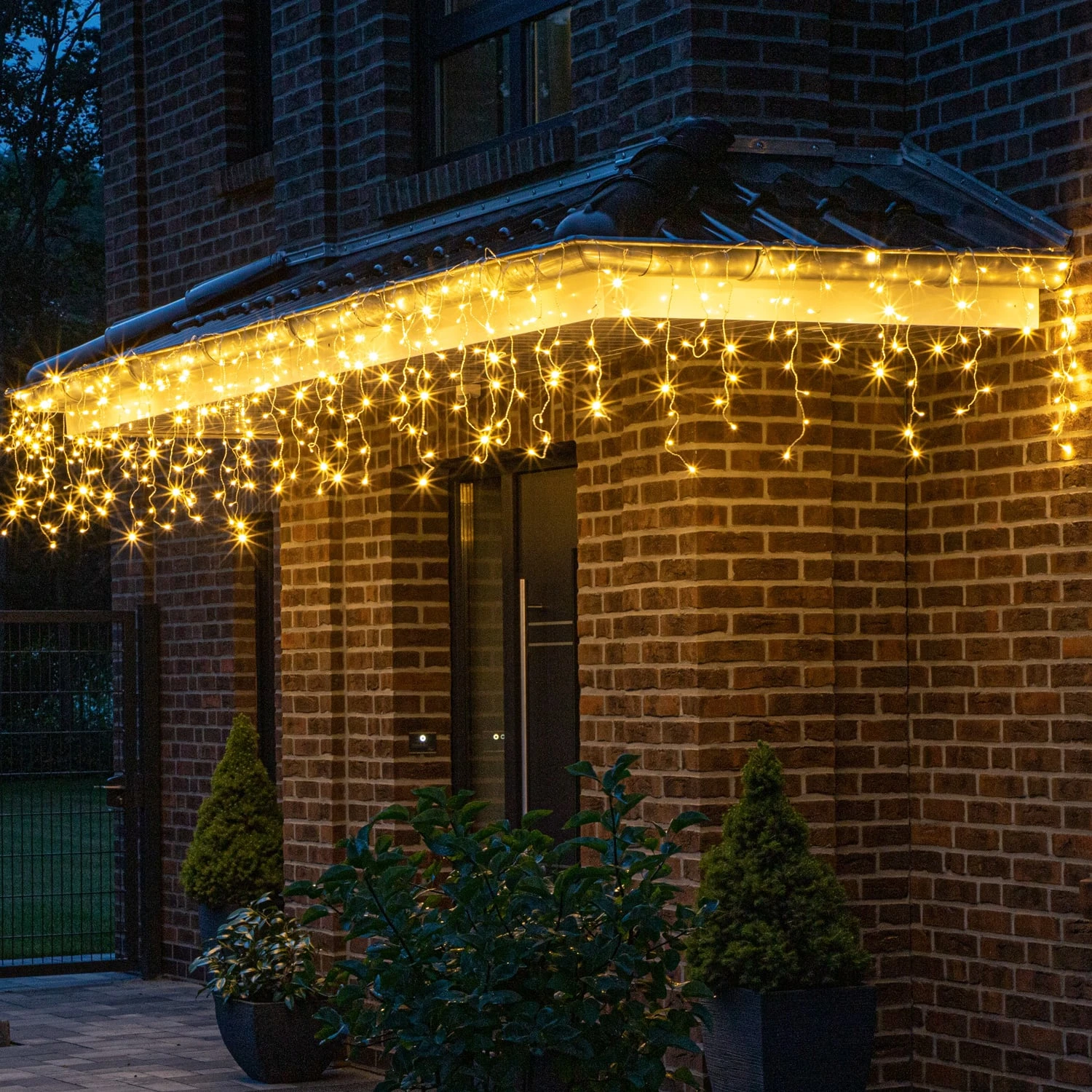 MARELIDA LED Lichtervorhang Eisregen Blinkfunktion L: 7,9m Für Außen – Bild 4