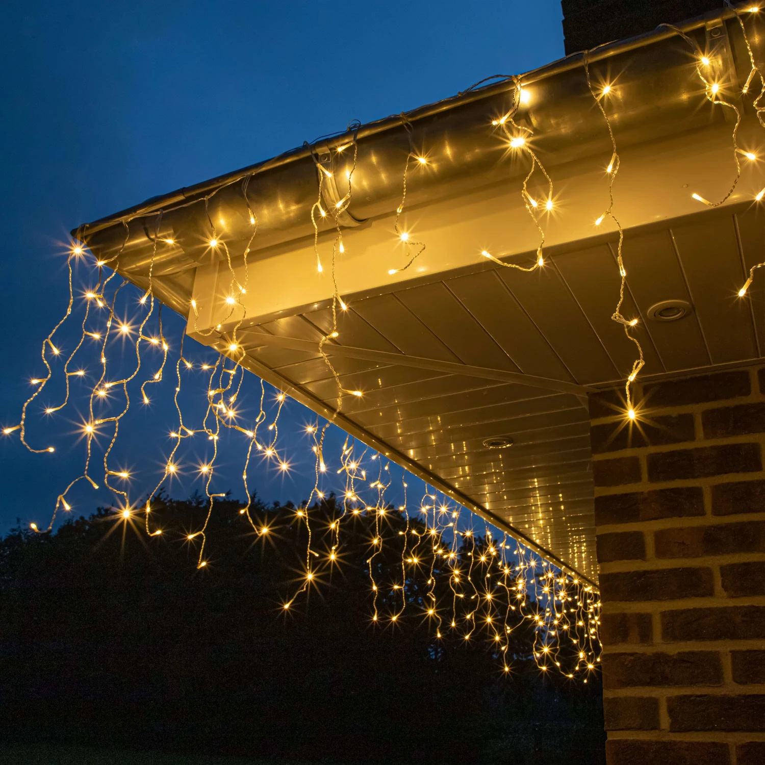 MARELIDA LED Lichtervorhang Eisregen Blinkfunktion L: 7,9m Für Außen