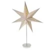 MARELIDA LED Papierstern Leuchtstern Stehend 6LED H: 64cm In Weiß