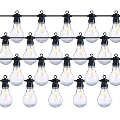 MARELIDA LED Party Garten Lichterkette Koppelbar Für Außen L: 9,5m In Transparent