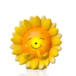 MARELIDA LED Solar Blume Gartendeko Lichtsensor H: 15cm In Gelb