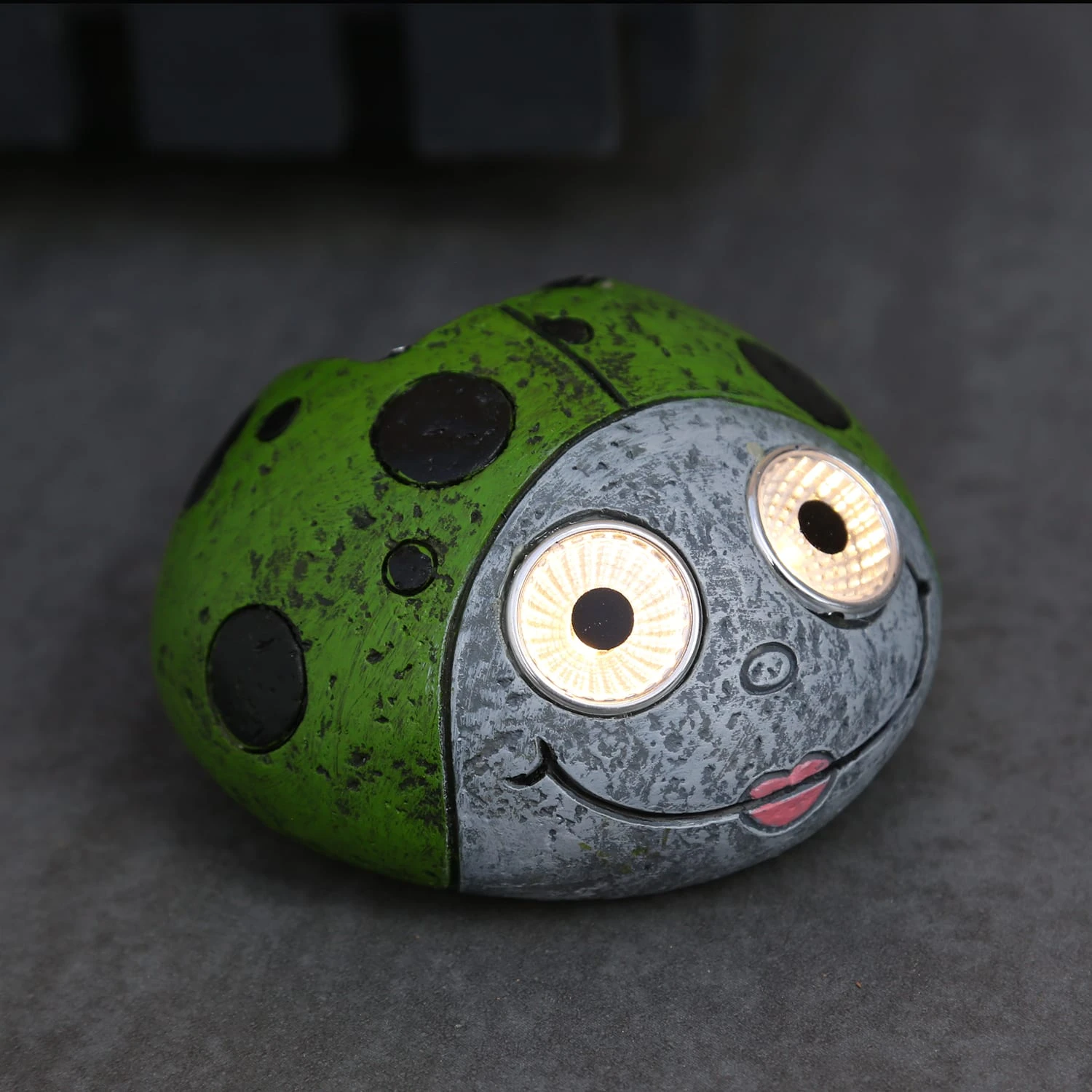 MARELIDA LED Solar Gartenfigur Marienkäfer In Grün - H: 10,5cm – Bild 2