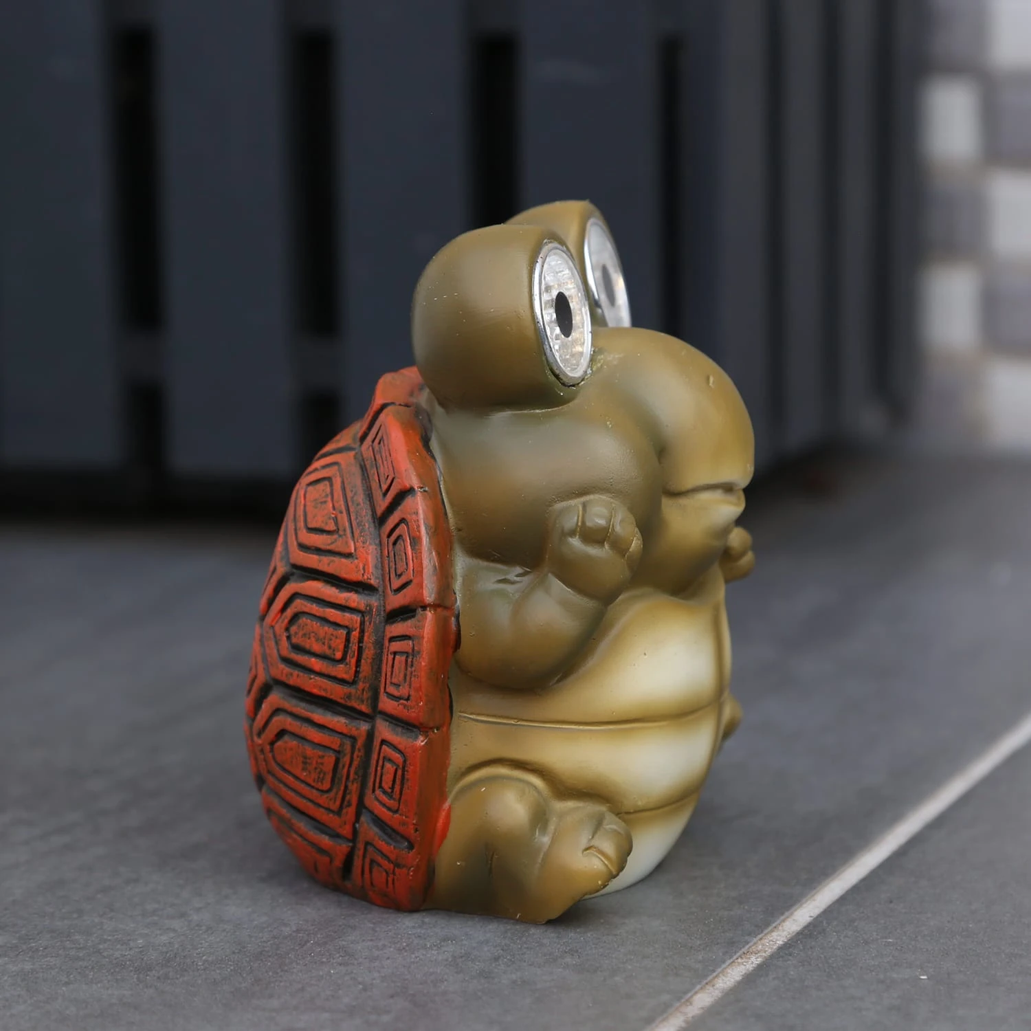 MARELIDA LED Solar Gartenfigur Schildkörte In Grün - H: 11,5cm – Bild 3