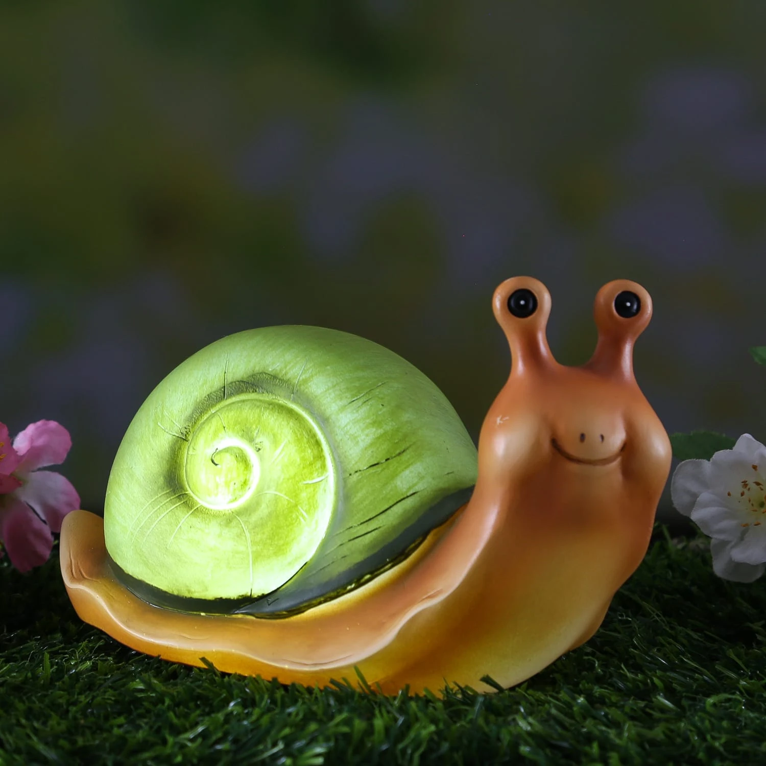 MARELIDA LED Solar Gartenfigur Schnecke In Grün - H: 10,5cm – Bild 2