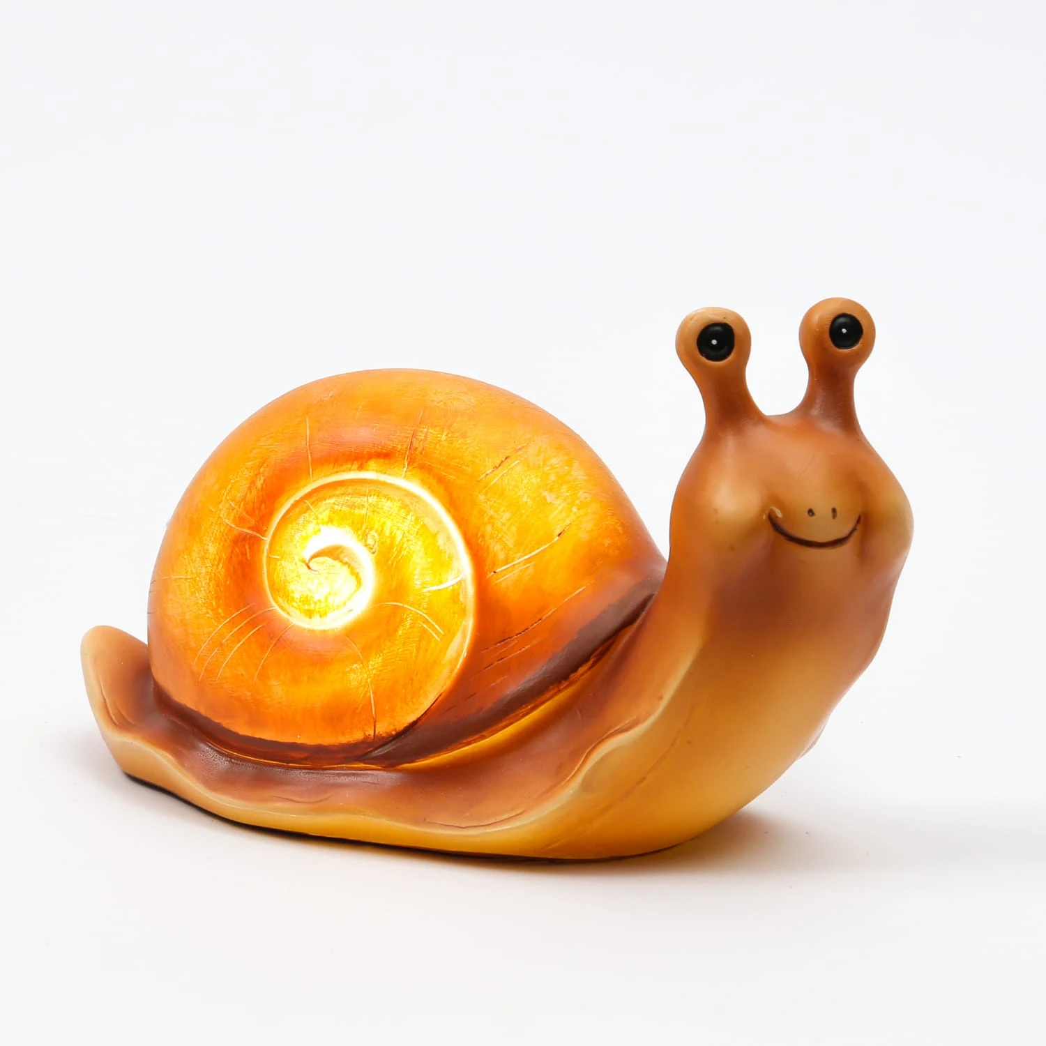 MARELIDA LED Solar Gartenfigur Schnecke In Orange - H: 10,5cm – Bild 3