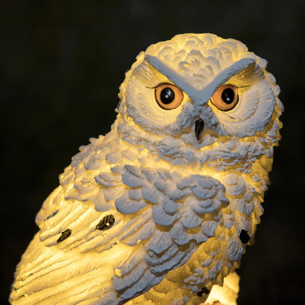 MARELIDA LED Solar Gartenstecker Eule In Weiß - H: 45cm – Bild 3