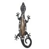 MARELIDA LED Solar Wanddekoration GECKO In Schwarz - H: 52cm