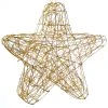 MARELIDA LED Stern Leuchtstern Drahtstern Für Außen H: 60cm In Gold