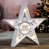 MARELIDA LED Stern Stehend 5-zackig 9LED D: 28,5cm In Weiß