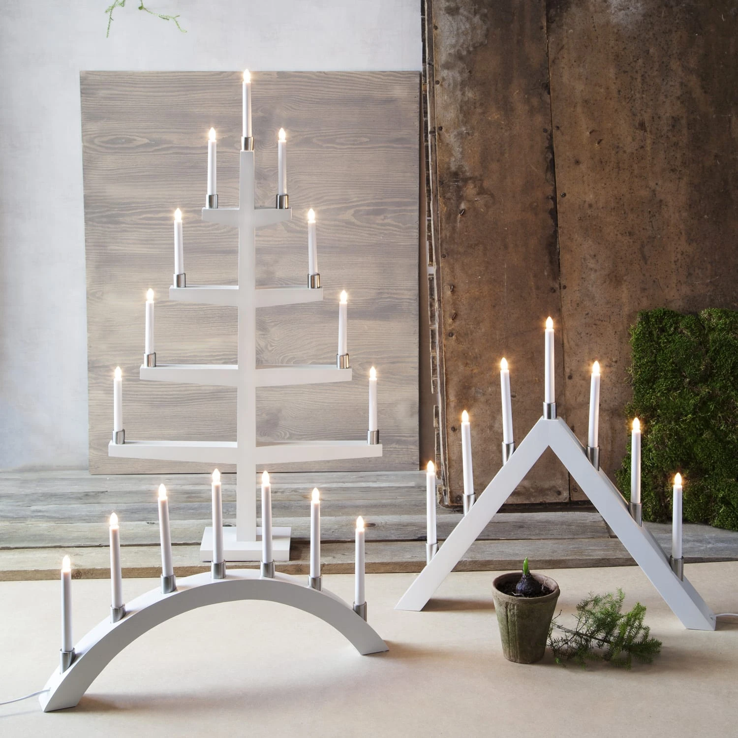 MARELIDA Lichterbogen Fensterleuchter 7 Glühlampen L: 67cm In Weiß – Bild 5