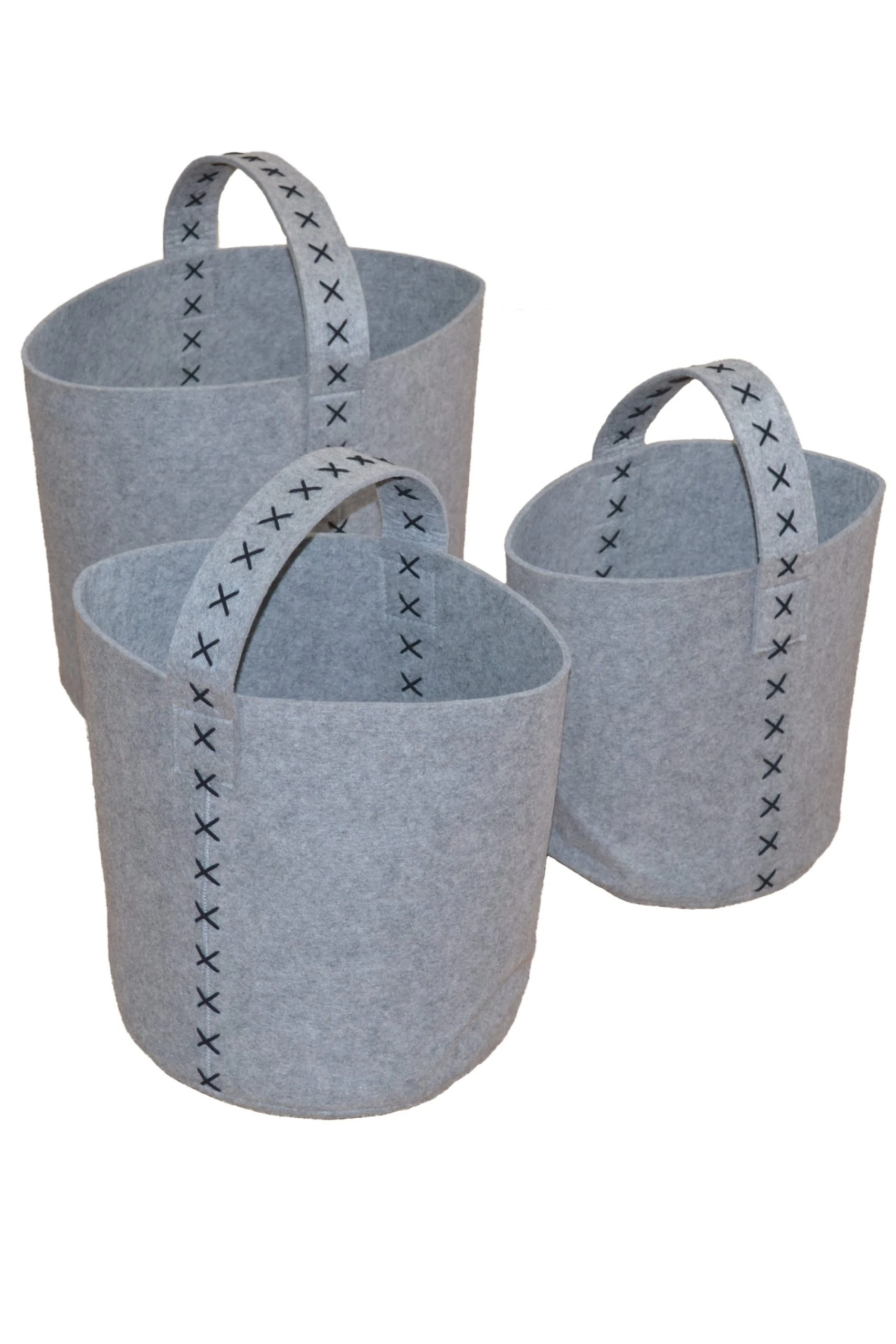 Möbel-direkt Filztaschen (3Stück) Guido In Grau
