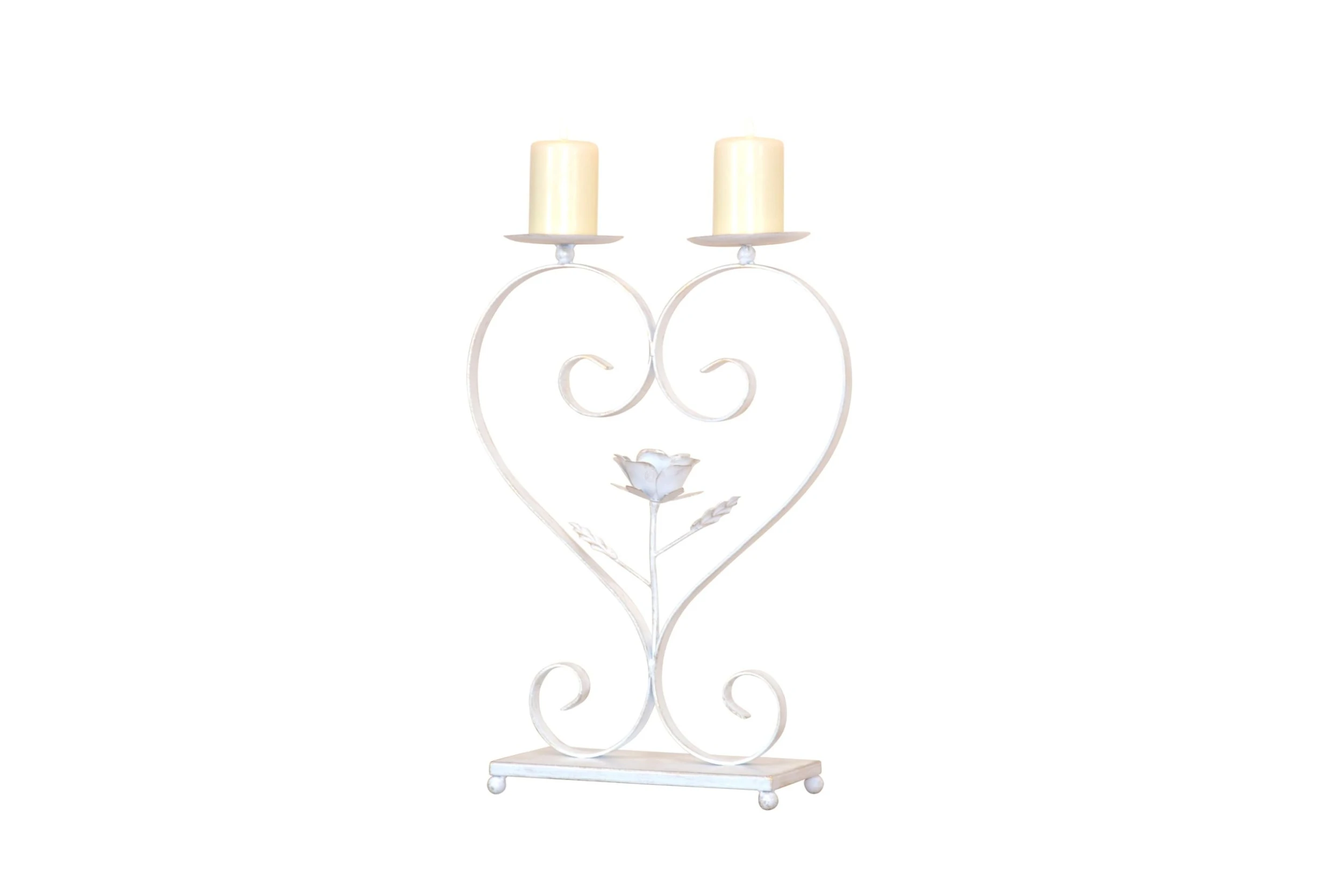 Möbel-direkt Kerzenhalter Rose In Weiß – Bild 2