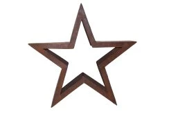 Möbel-direkt Metalldekoration Stern In Braun