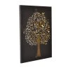 Möbel-direkt Wandbild Baum In Schwarz/goldfarben