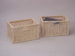 Möbel-direkt Weidenkörbe 2er Set In Naturfarben