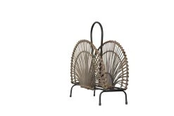 Möbel-direkt Zeitungsständer Olaf In Schwarz/naturfarben