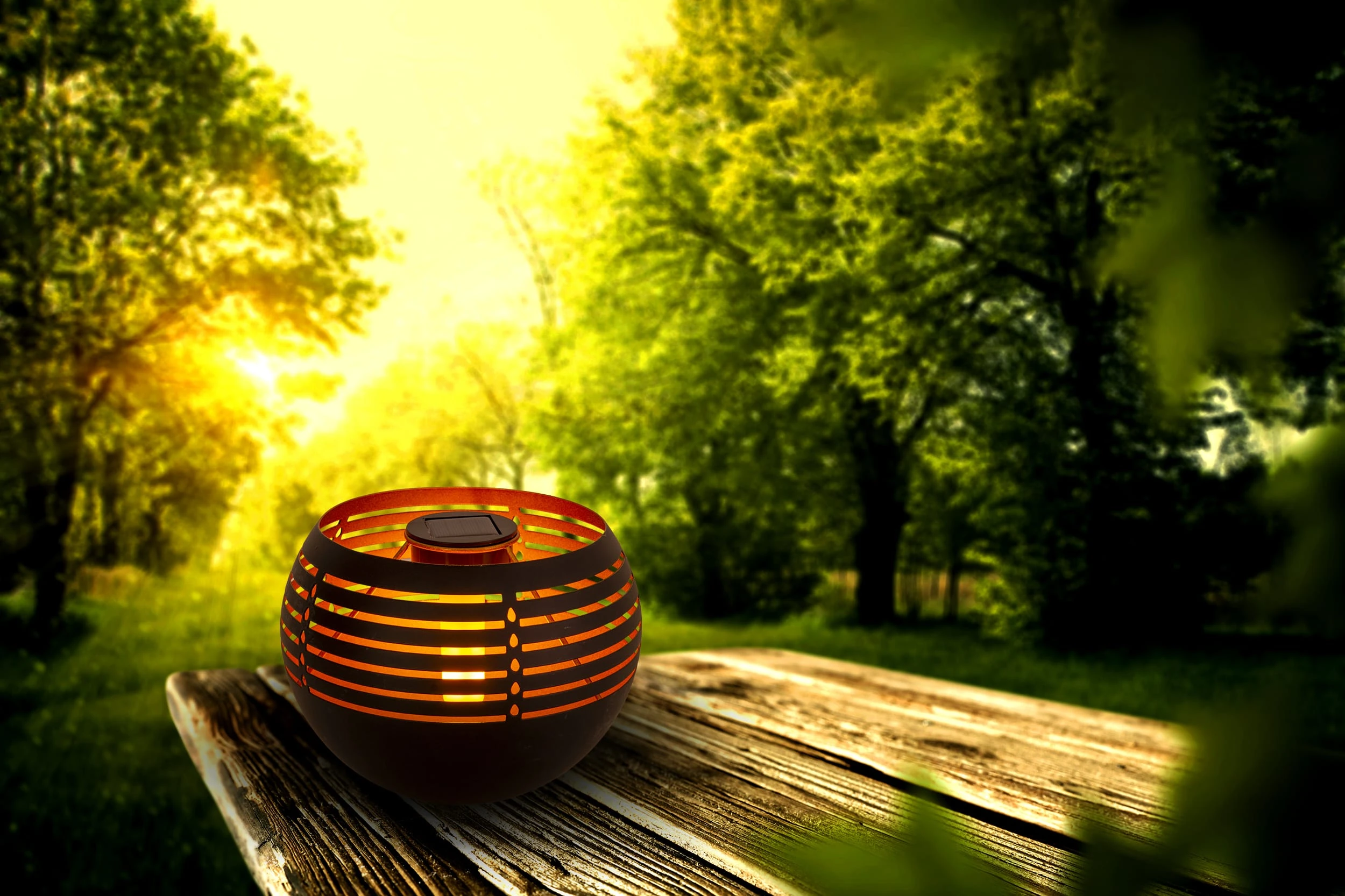 Näve LED Deko-Solar-Tischleuchte (H) 16 Cm In Schwarz – Bild 4