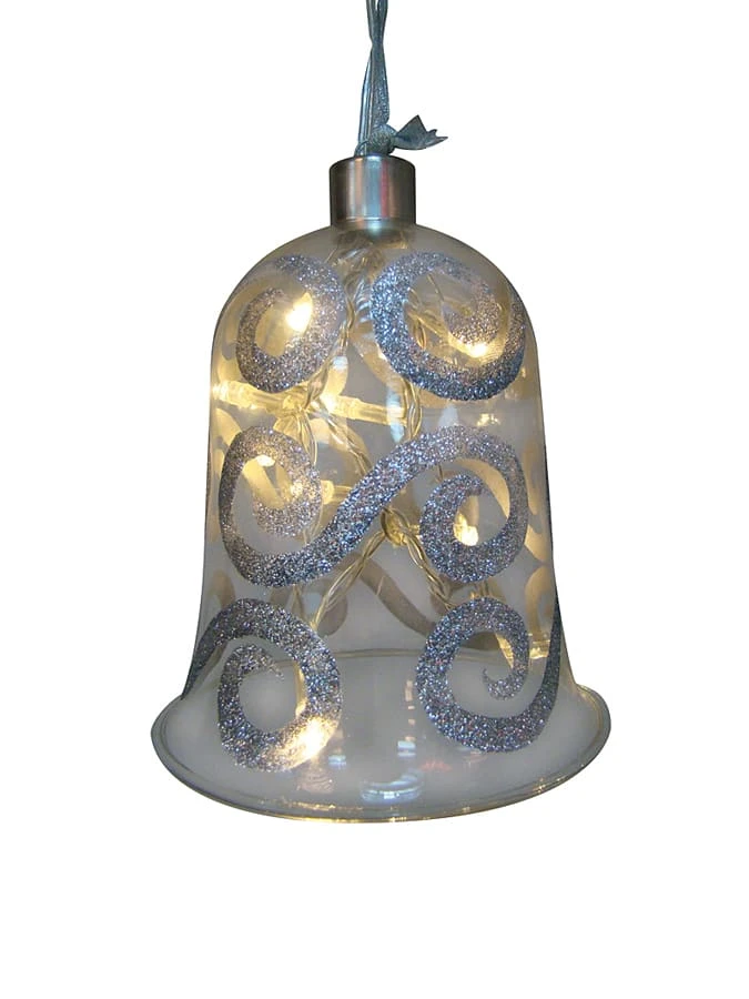 Näve LED-Dekohänger "Glocke" In Silber - (H)13 Cm