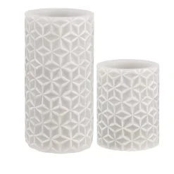 Pauleen Wachskerze Cosy Ornament In Grau -H:100/150mm