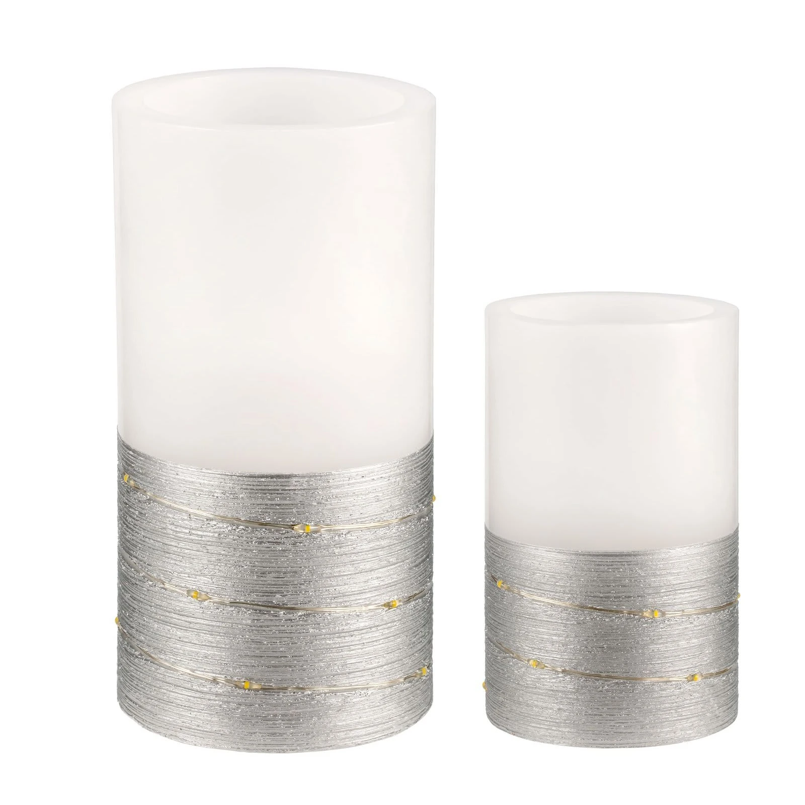 Pauleen Wachskerze Fairy Lights In Weiß/silber -H:125/150mm – Bild 2