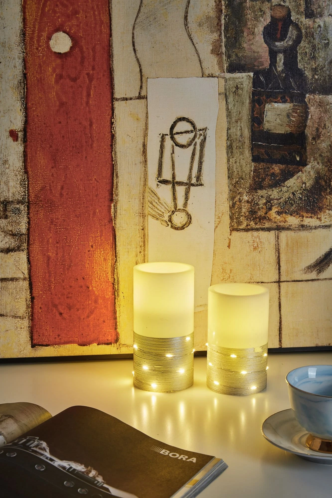 Pauleen Wachskerze Fairy Lights In Weiß/silber -H:125/150mm – Bild 7