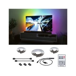 Paulmann LED Streifen EntertainLED USB TV Strips 55 Zoll In Schwarz