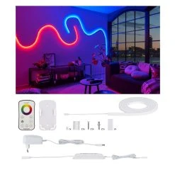 Paulmann LED Streifen Function MaxLED RGB Funk Control 1,5m Basisset Flow In Weiß