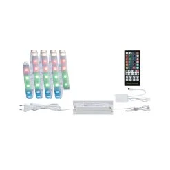 Paulmann LED-Streifen MaxLED 1,5m RGBW Dimmbar Basisset Beschichtet In Silber