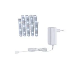 Paulmann LED Streifen MaxLED 250 Set 1,5m Tageslichtw. Protect Cover Beschichtet In Silb