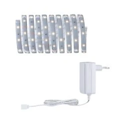 Paulmann LED Streifen MaxLED 250 Set 3m Warmweiß Protect Cover Beschichtet In Silber