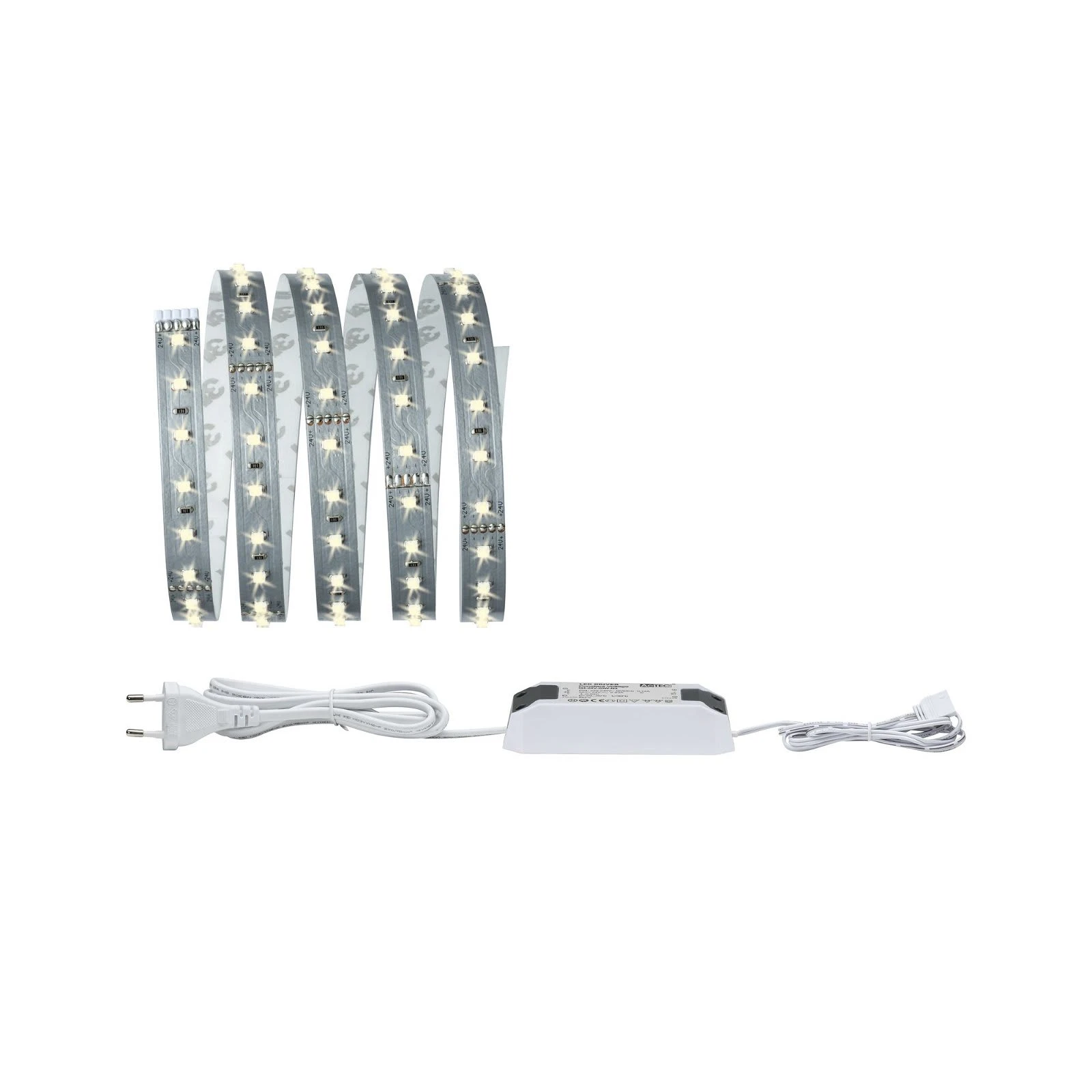 Paulmann LED Streifen MaxLED 500 Warmweiß Basisset 1,5m In Silber