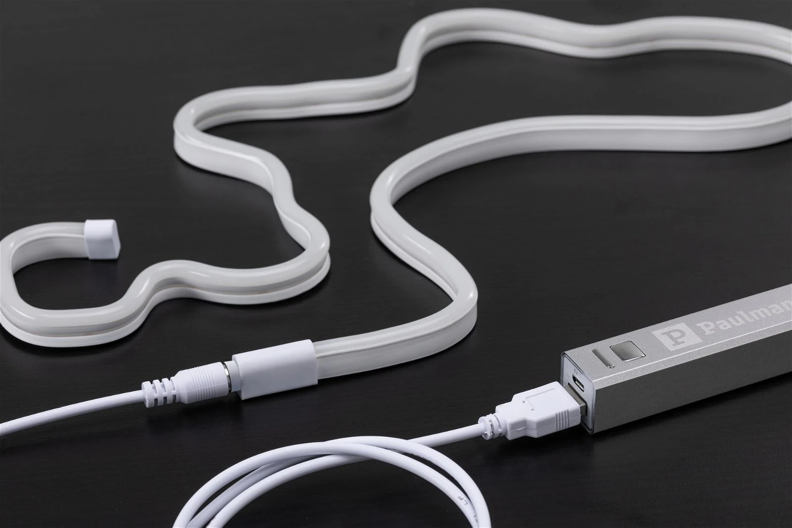 Paulmann LED Streifen Neon Colorflex USB Strip Green 1m In Weiß – Bild 10