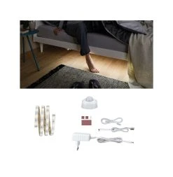 Paulmann LED-StreifenYourLED Night Comfort Set 1m Bettlicht Mit Bewegungssensor In Weiß