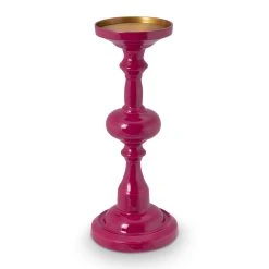 Pip Studio Kerzenstaender "Metal Pink" In Rosa - 34cm