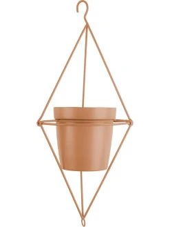 Pt Living Hänge-Blumentopf "Spatial Diamond" In Hellbraun - (H)48 Cm