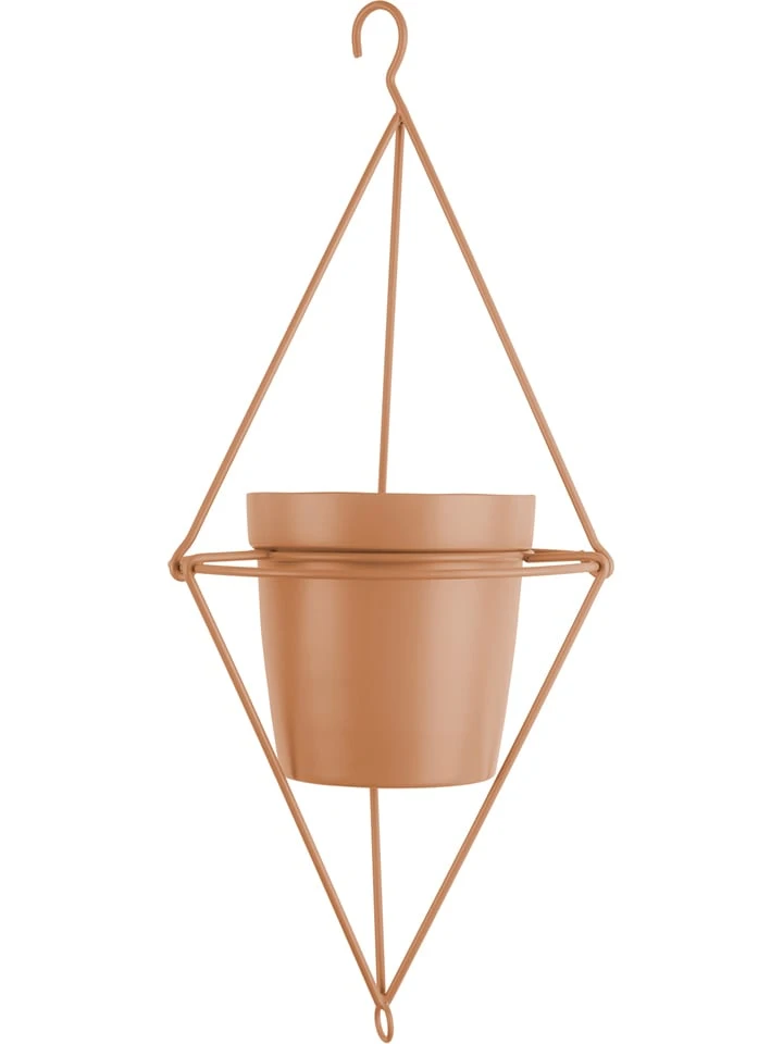 Pt Living Hänge-Blumentopf "Spatial Diamond" In Hellbraun - (H)48 Cm
