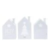 PureDay Deko-Objekt-Set, 3-tlg. Häuser, Weiß