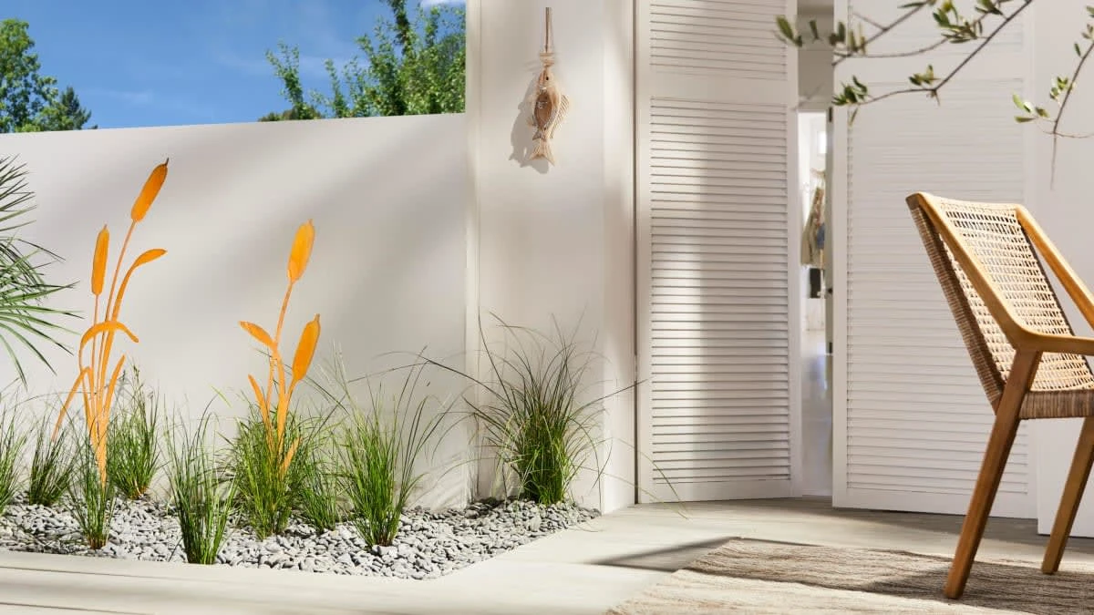 PureDay Gartenstecker-Set, 2-tlg. Kolbengras, Rost – Bild 2