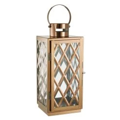 PureDay Laterne Shine, Kupferfarben