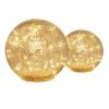 PureDay LED-Deko-Kugel-Set, 2-tlg. Magic Lights, Goldfarben