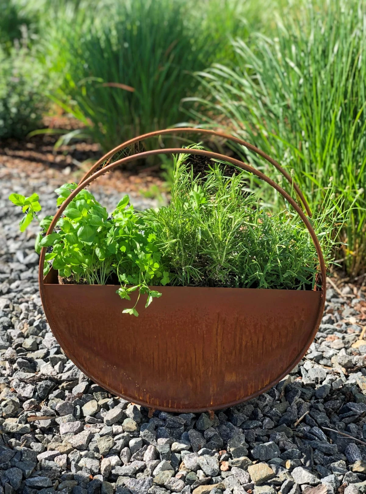 PureDay Pflanztopf Circle, Rost – Bild 2