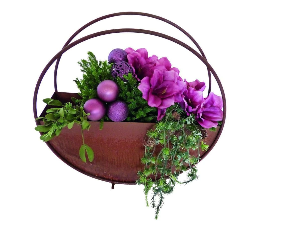 PureDay Pflanztopf Circle, Rost