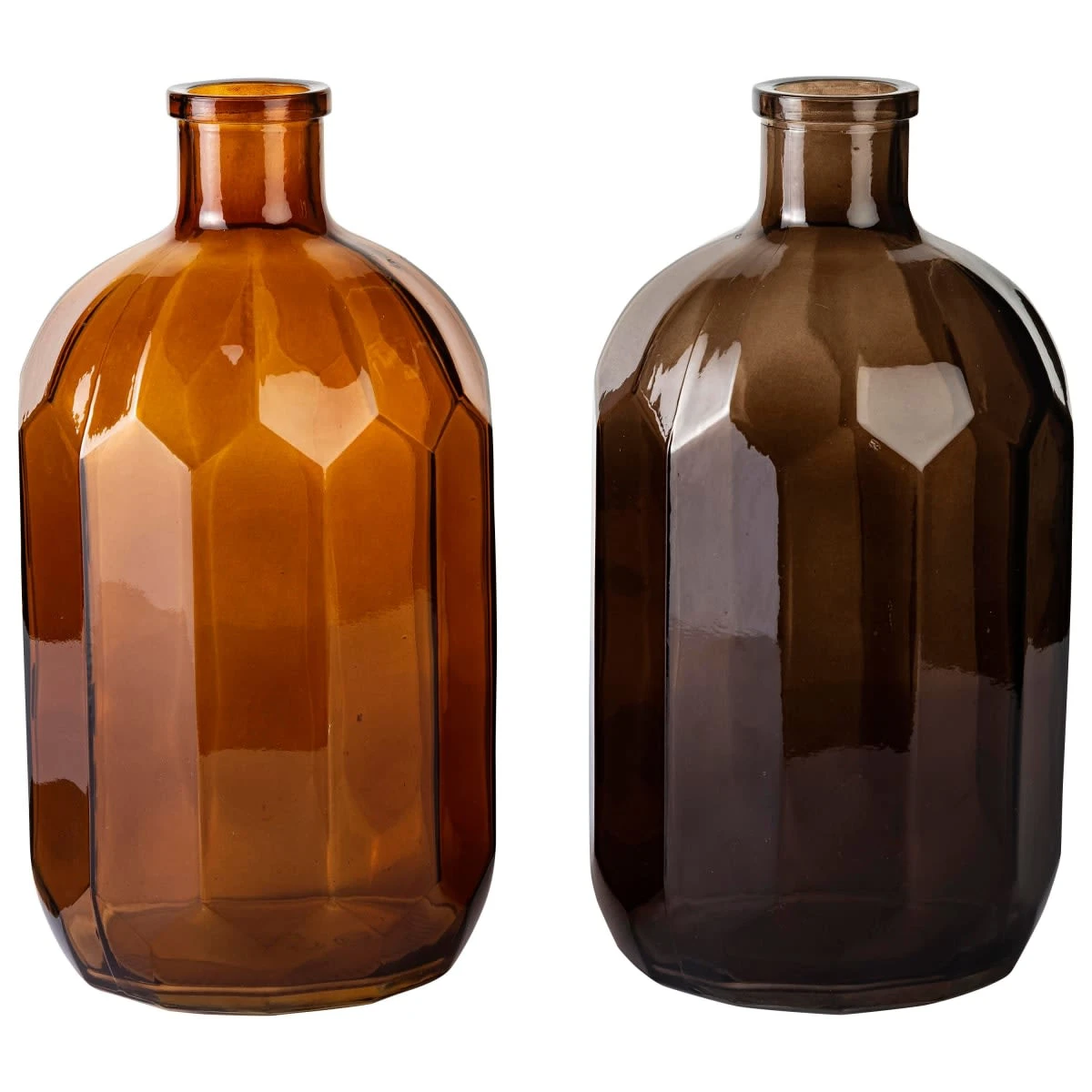 PureDay Vasen-Set, 2-tlg. Annika, Braun/Bronze